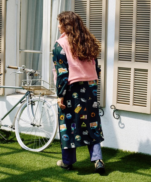 go slow caravan（ゴースローキャラバン）の「ボア×フリース パッチワークショートベスト W（その他アウター・レディース・ピンク/ブラック/グリーン・FREE）」の7枚目の写真