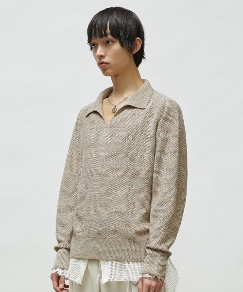 LMOOD(エルムード)の「フィレンツェ V ラグランニットクリーム(ニット/セーター・レディース・その他・44/46/48)」の3枚目の写真