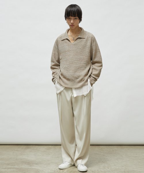 LMOOD(エルムード)の「フィレンツェ V ラグランニットクリーム(ニット/セーター・レディース・その他・44/46/48)」の5枚目の写真