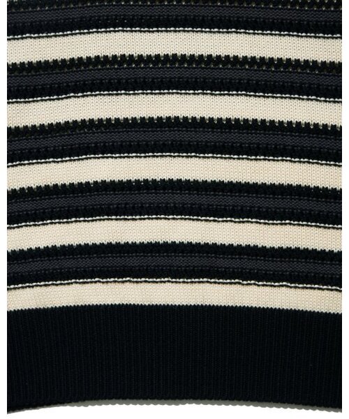 BESLOW(ビースロー)の「STRIPE PUNCHING KNIT VEST BLACK(ベスト・メンズ・その他・LARGE/MEDIUM)」の4枚目の写真