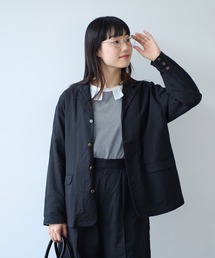 bulle de savon | オーガニックコットン Wガーゼ ジャケット(テーラードジャケット)