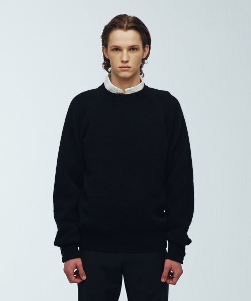 KNITTED(ニッティド)の「シェギドック ウール100% ラウンドニット BLACK(ニット/セーター・レディース・その他・X-LARGE/LARGE/MEDIUM)」の2枚目の写真