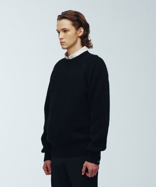 KNITTED(ニッティド)の「シェギドック ウール100% ラウンドニット BLACK(ニット/セーター・レディース・その他・X-LARGE/LARGE/MEDIUM)」の3枚目の写真