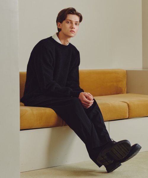 KNITTED(ニッティド)の「シェギドック ウール100% ラウンドニット BLACK(ニット/セーター・レディース・その他・X-LARGE/LARGE/MEDIUM)」の9枚目の写真