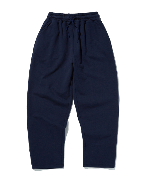 suade（スエード）の「BASIC WIDE LONG PANTS [NAVY]（スウェットパンツ・レディース・その他・SMALL/MEDIUM）」の3枚目の写真