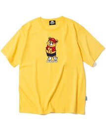 SHY BEAR GRAPHIC Tシャツ - イエロー