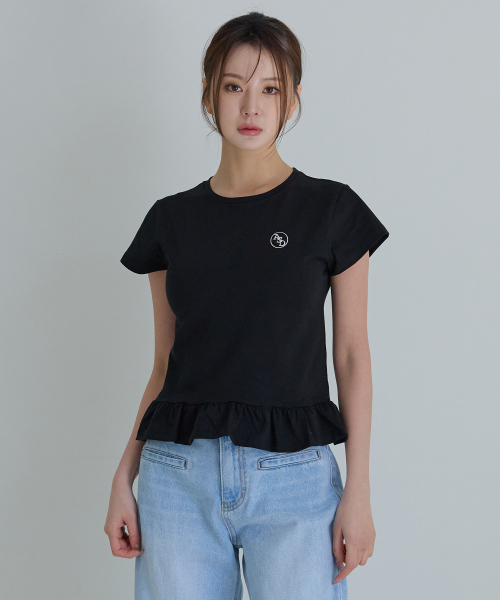 AWESOME STUDIO（オーサムスタジオ）の「フリルレイヤード半袖Tシャツホワイト（Tシャツ/カットソー・レディース・ホワイト・FREE）」の4枚目の写真