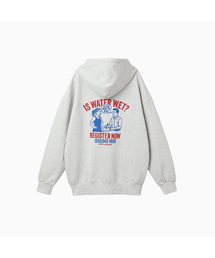 MENASOO（ミナス）の「Menasoo Cartoon Graffiti Two Way Hoodie Zip Up_White Melange（パーカー）」