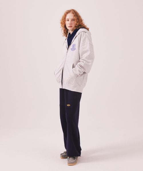 MENASOO(ミナス)の「Menasoo Cartoon Graffiti Two Way Hoodie Zip Up_White Melange(パーカー・レディース・ホワイト・MEDIUM/LARGE)」の8枚目の写真