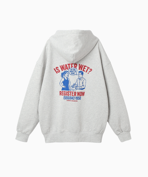 MENASOO(ミナス)の「Menasoo Cartoon Graffiti Two Way Hoodie Zip Up_White Melange(パーカー・レディース・ホワイト・MEDIUM/LARGE)」の11枚目の写真