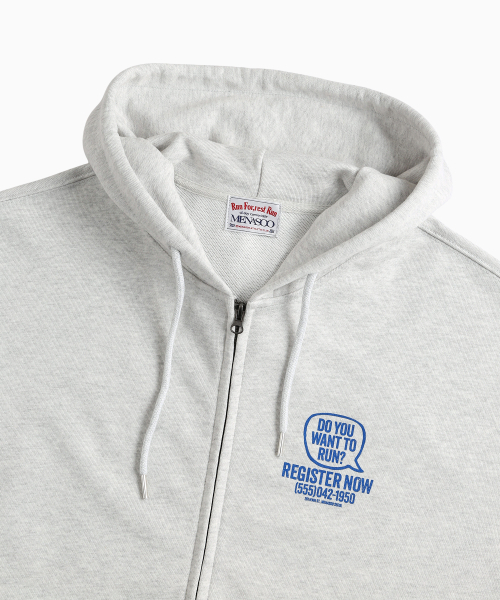 MENASOO(ミナス)の「Menasoo Cartoon Graffiti Two Way Hoodie Zip Up_White Melange(パーカー・レディース・ホワイト・MEDIUM/LARGE)」の12枚目の写真