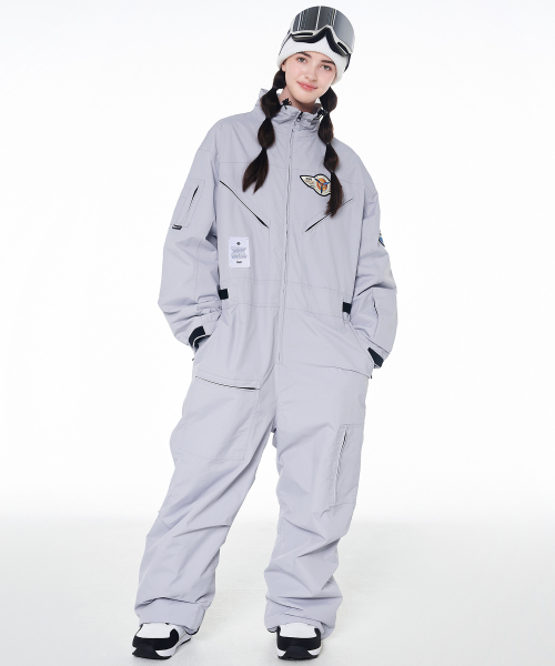 DOLL OUTERWEAR（ドラ アウターウェア）の「2425 ボルカン ボードウェア ワーク ジャンプスーツ グレー 男女共用（つなぎ/オールインワン・レディース・その他・LARGE/X-LARGE/X-SMALL/SMALL/MEDIUM）」の2枚目の写真