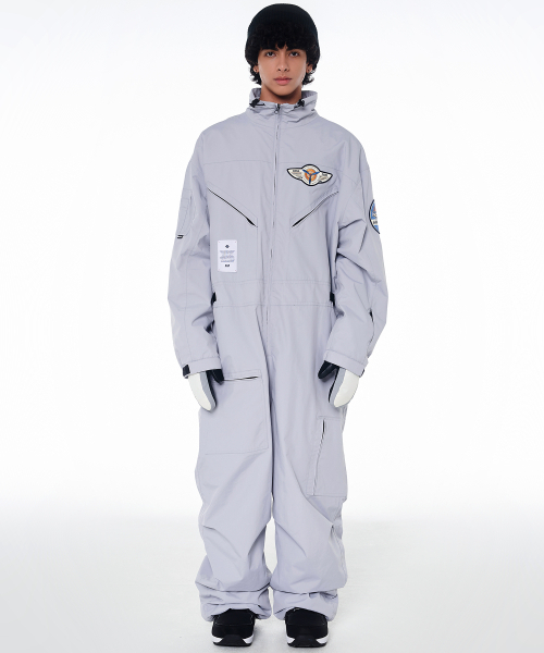 DOLL OUTERWEAR（ドラ アウターウェア）の「2425 ボルカン ボードウェア ワーク ジャンプスーツ グレー 男女共用（つなぎ/オールインワン・レディース・その他・LARGE/X-LARGE/X-SMALL/SMALL/MEDIUM）」の7枚目の写真