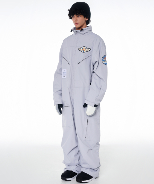 DOLL OUTERWEAR（ドラ アウターウェア）の「2425 ボルカン ボードウェア ワーク ジャンプスーツ グレー 男女共用（つなぎ/オールインワン・レディース・その他・LARGE/X-LARGE/X-SMALL/SMALL/MEDIUM）」の8枚目の写真