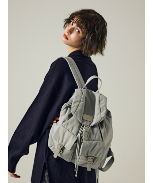 Salad bowls（サラダボール）の「CLOUD BACKPACK [GRAY]（バックパック/リュック・レディース・ライトグレー・FREE）」の8枚目の写真