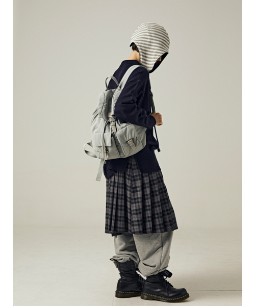 Salad bowls（サラダボール）の「CLOUD BACKPACK [GRAY]（バックパック/リュック・レディース・ライトグレー・FREE）」の9枚目の写真