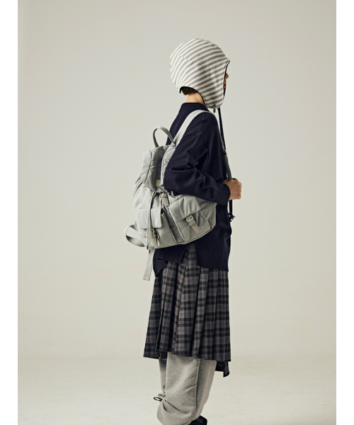 Salad bowls（サラダボール）の「CLOUD BACKPACK [GRAY]（バックパック/リュック・レディース・ライトグレー・FREE）」の13枚目の写真