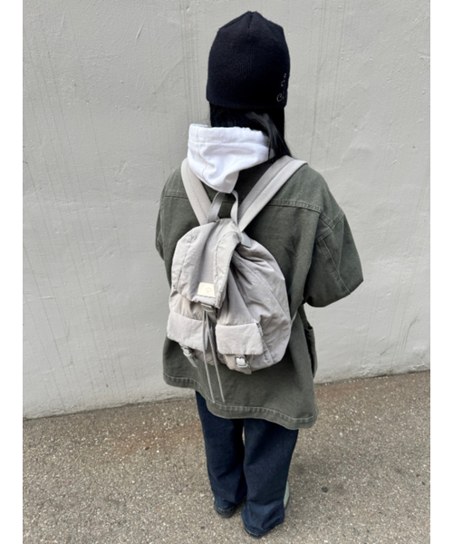 Salad bowls（サラダボール）の「CLOUD BACKPACK [GRAY]（バックパック/リュック・レディース・ライトグレー・FREE）」の16枚目の写真