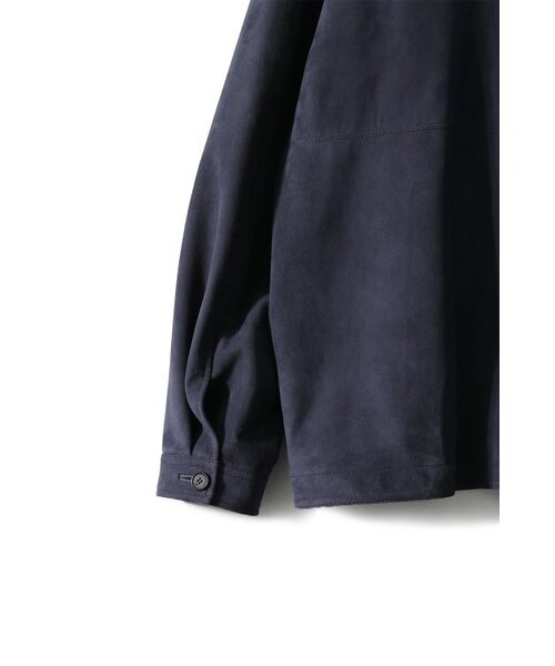 HORLISUN（ホーリーサン）の「Capital Suede Leather Work Jacket Indigo Navy（ライダースジャケット・レディース・その他・LARGE）」の3枚目の写真