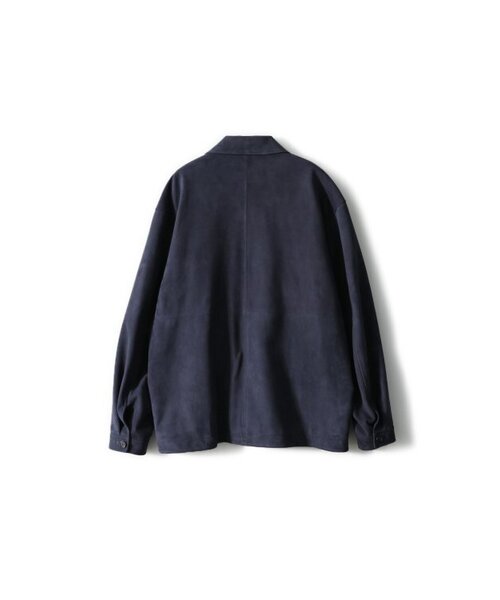 HORLISUN（ホーリーサン）の「Capital Suede Leather Work Jacket Indigo Navy（ライダースジャケット・レディース・その他・LARGE）」の4枚目の写真