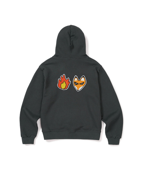 MMLG（エムエムエルジー）の「[Mmlg] FIRE FOX HOODIE (SQUID BLACK)（パーカー・レディース・その他・SMALL/MEDIUM/LARGE/X-LARGE）」の2枚目の写真