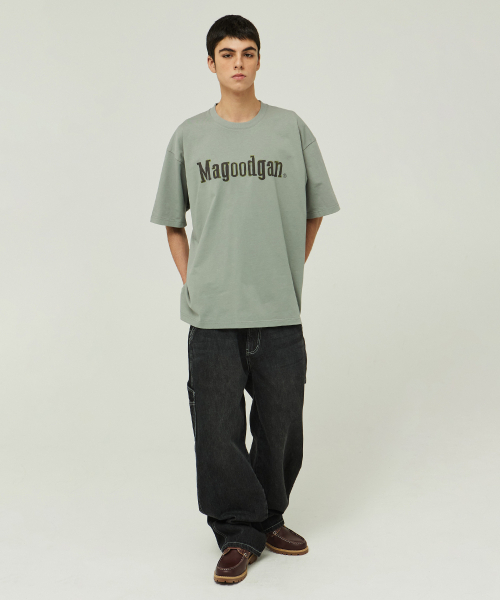 MAGOODGAN(メックウッドガン)の「スウェグバー3580刺繍オーバーサイズオフホワイト半袖Tシャツ(Tシャツ/カットソー・レディース・その他・SMALL/MEDIUM/LARGE/X-LARGE)」の6枚目の写真