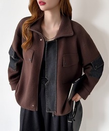 異素材ミックス」に該当するジャケット/アウターファッション通販