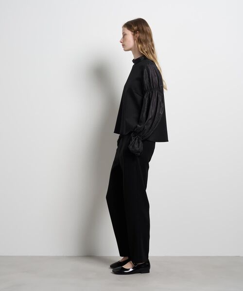 LANVIN en Bleu(ランバンオンブルー)の「ギャザースリーブコンビカットソー(Tシャツ/カットソー・レディース・ブラック/オフホワイト・38)」の13枚目の写真