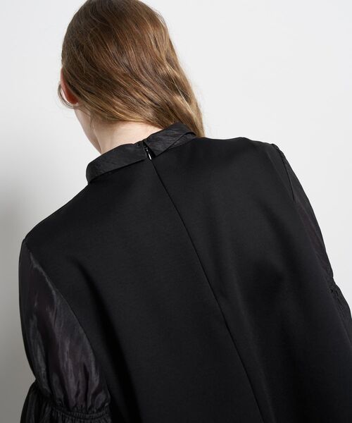 LANVIN en Bleu(ランバンオンブルー)の「ギャザースリーブコンビカットソー(Tシャツ/カットソー・レディース・ブラック/オフホワイト・38)」の19枚目の写真
