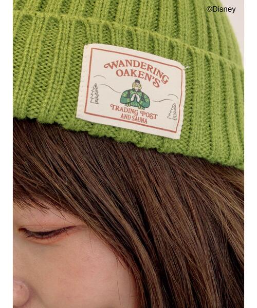 Samansa Mos2（サマンサ モスモス）の「【Disney】アナと雪の女王/タグ付きニット帽（ハット・レディース・グリーン/ベージュ・F）」の4枚目の写真
