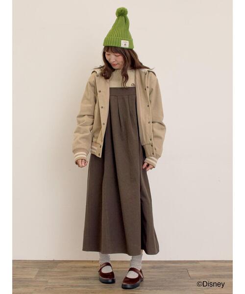 Samansa Mos2（サマンサ モスモス）の「【Disney】アナと雪の女王/タグ付きニット帽（ハット・レディース・グリーン/ベージュ・F）」の5枚目の写真