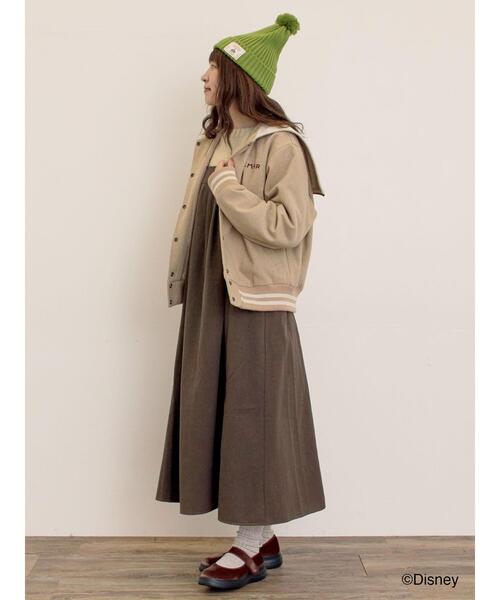 Samansa Mos2（サマンサ モスモス）の「【Disney】アナと雪の女王/タグ付きニット帽（ハット・レディース・グリーン/ベージュ・F）」の6枚目の写真