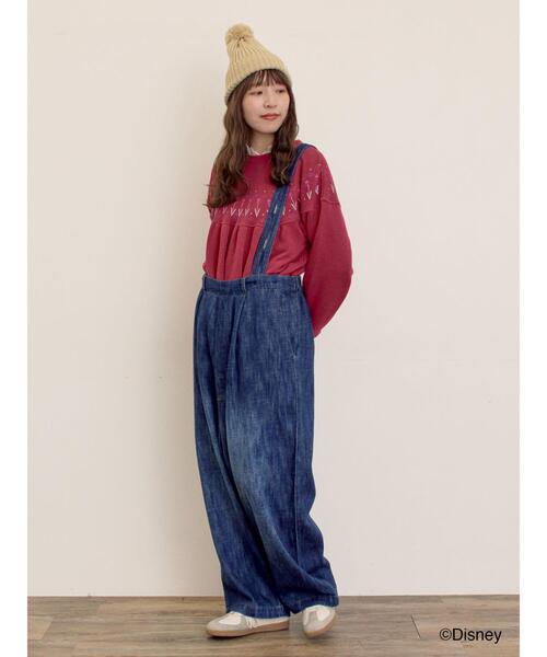 Samansa Mos2（サマンサ モスモス）の「【Disney】アナと雪の女王/タグ付きニット帽（ハット・レディース・グリーン/ベージュ・F）」の11枚目の写真