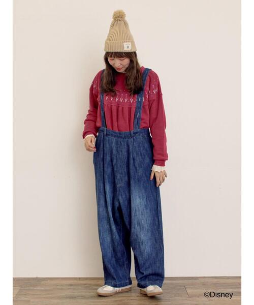 Samansa Mos2（サマンサ モスモス）の「【Disney】アナと雪の女王/タグ付きニット帽（ハット・レディース・グリーン/ベージュ・F）」の12枚目の写真