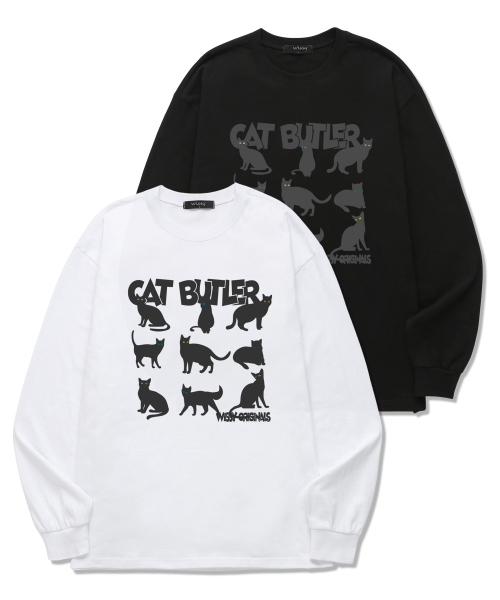 WISSY(ウィッシー)の「CAT EYES 長袖Tシャツ (WLS014) ホワイト(Tシャツ/カットソー・レディース・その他・LARGE/X-LARGE/XX-LARGE/SMALL/MEDIUM)」の4枚目の写真