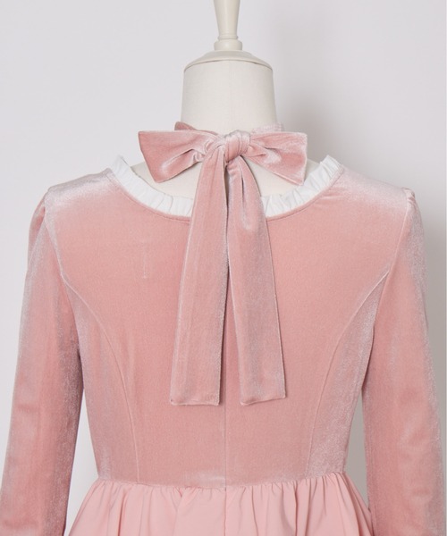 Fiorforte(フィオルフォルテ)の「velour balloon onepiece(ワンピース・レディース・ブラック/ピンク・FREE)」の20枚目の写真