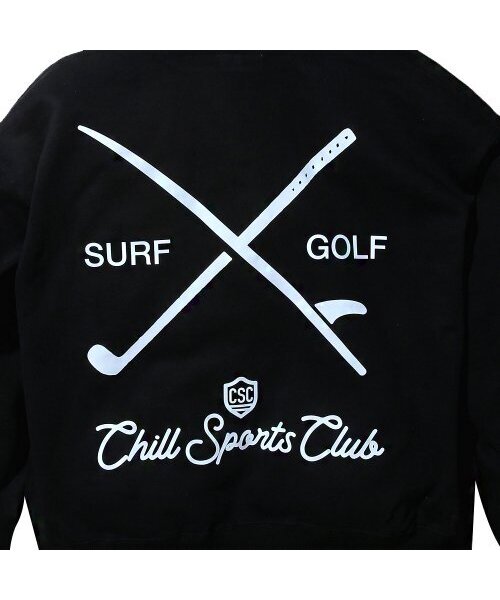 CHILL SPORTS CLUB(チルスポーツクラブ)の「サーフエンタープ フード ブラック(パーカー・メンズ・その他・LARGE/MEDIUM/X-LARGE)」の3枚目の写真