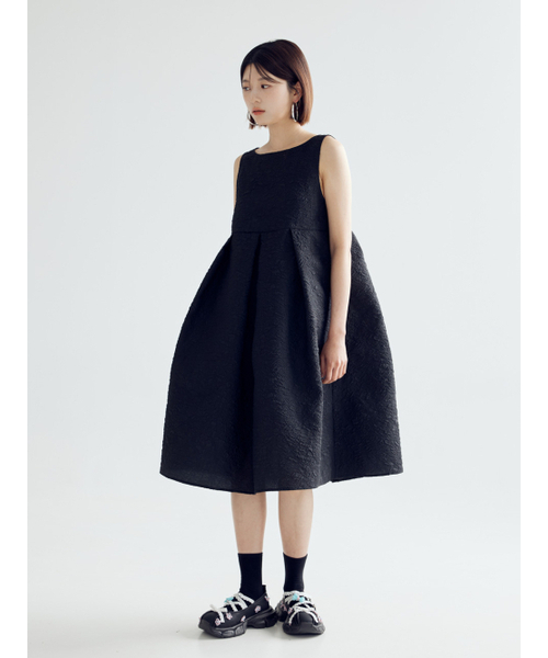 BOMNAL BOUTIQUE(ボムナルブティック)の「フレアミディドレス _ ブラック(ワンピース・レディース・その他・SMALL/MEDIUM)」の2枚目の写真
