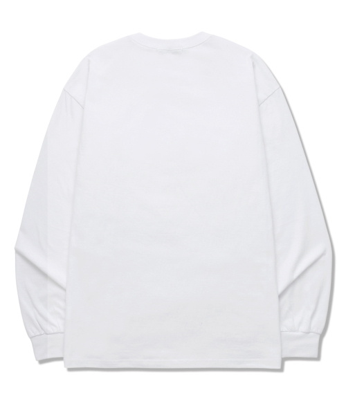 OUSE(オウズ)の「シグネチャースモールロゴロングスリーブ (DLS024) ホワイト(Tシャツ/カットソー・レディース・その他・SMALL/MEDIUM/LARGE/X-LARGE/XX-LARGE)」の2枚目の写真
