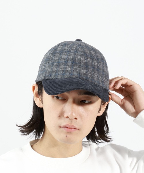 BAYFLOW（ベイフロー）の「チェックキリカエCAP（キャップ・メンズ・グレー/ネイビー/ブラウン・FREE）」の2枚目の写真