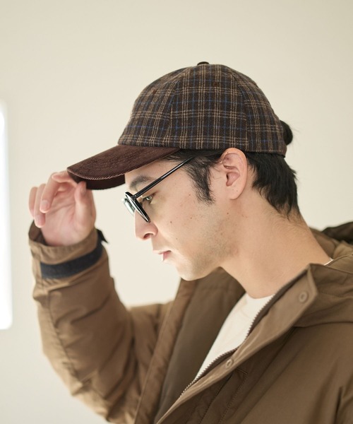 BAYFLOW（ベイフロー）の「チェックキリカエCAP（キャップ・メンズ・グレー/ネイビー/ブラウン・FREE）」の5枚目の写真