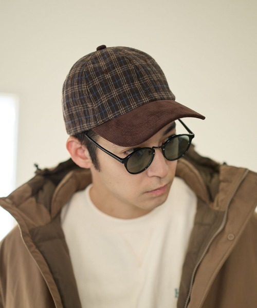 BAYFLOW（ベイフロー）の「チェックキリカエCAP（キャップ・メンズ・グレー/ネイビー/ブラウン・FREE）」の7枚目の写真
