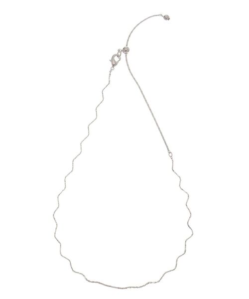 LAGUNAMOON(ラグナムーン)の「メタルカーブチェーンチョーカーネックレス(ネックレス・レディース・シルバー/ゴールド・FREE)」の1枚目の写真