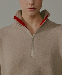 CINOH | WOOL HALF ZIP KNIT(ニット/セーター)