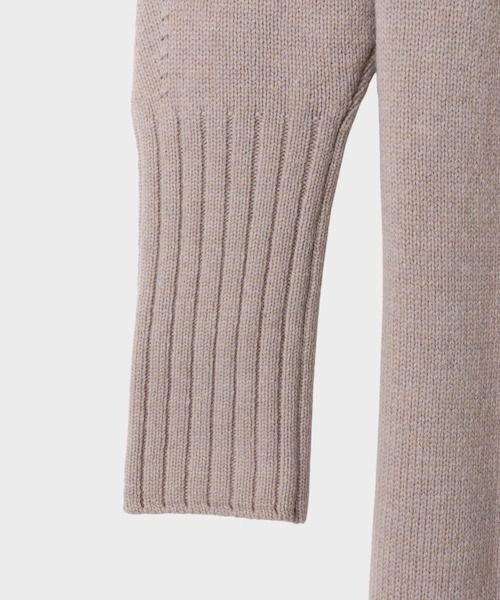 CINOH（チノ）の「WOOL HALF ZIP KNIT（ニット/セーター・レディース・ベージュ・38）」の4枚目の写真