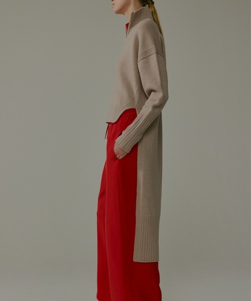 CINOH（チノ）の「WOOL HALF ZIP KNIT（ニット/セーター・レディース・ベージュ・38）」の7枚目の写真