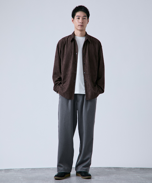 B.C STOCK（ベーセーストック）の「《追加》ヘビーT/R １タックワイドストレートスラックス（スラックス・メンズ・ネイビー/ブラウン/ブラック/チャコールグレー・MEDIUM/LARGE）」の9枚目の写真