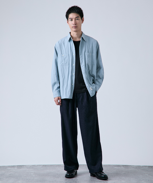 B.C STOCK（ベーセーストック）の「《追加》ヘビーT/R １タックワイドストレートスラックス（スラックス・メンズ・ネイビー/ブラウン/ブラック/チャコールグレー・MEDIUM/LARGE）」の17枚目の写真