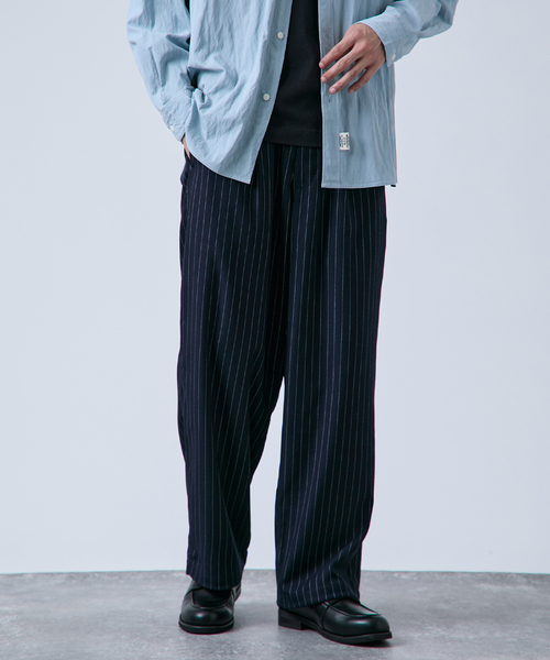 B.C STOCK（ベーセーストック）の「《追加》ヘビーT/R １タックワイドストレートスラックス（スラックス・メンズ・ネイビー/ブラウン/ブラック/チャコールグレー・MEDIUM/LARGE）」の18枚目の写真