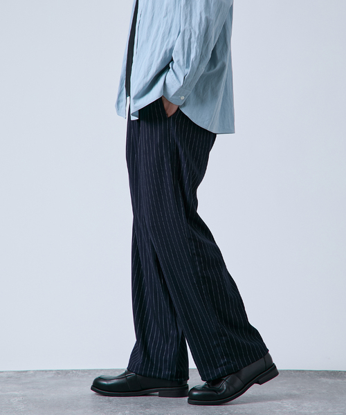 B.C STOCK（ベーセーストック）の「《追加》ヘビーT/R １タックワイドストレートスラックス（スラックス・メンズ・ネイビー/ブラウン/ブラック/チャコールグレー・MEDIUM/LARGE）」の19枚目の写真